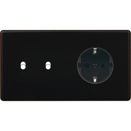 Switch plate Hitera black...
