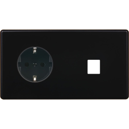 Switch plate Hitera black...