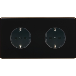 Switch plate Hitera black...