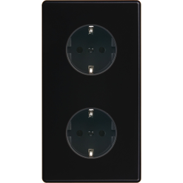 Switch plate Hitera black...