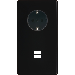 Switch plate Hitera black...