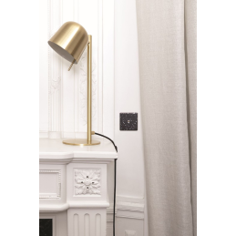 Switch plate Hitera black...