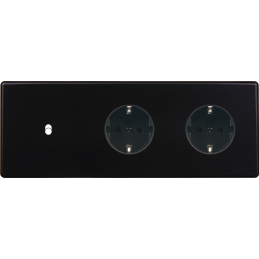 Switch plate Hitera black...