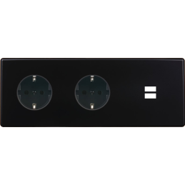 Switch plate Hitera black...