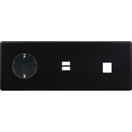 Switch plate Hitera black...