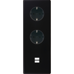 Switch plate Hitera black...