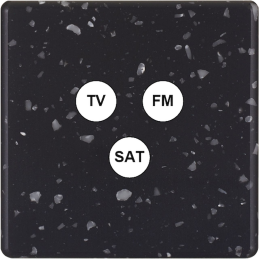 Switch plate Hitera black...