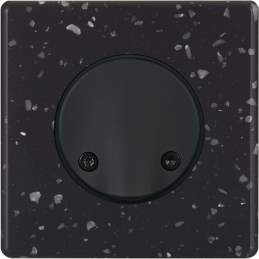 Switch plate Hitera black...