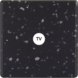 Switch plate Hitera black...