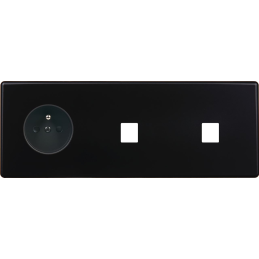 Switch plate Hitera black...