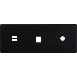 Switch plate Hitera black...