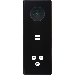 Switch plate Hitera black...