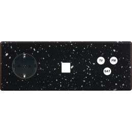 Façade Hitera Terrazzo Noir...