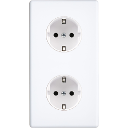 Switch plate Hitera white...