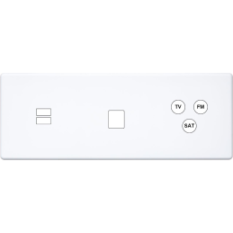 Switch plate Hitera white...