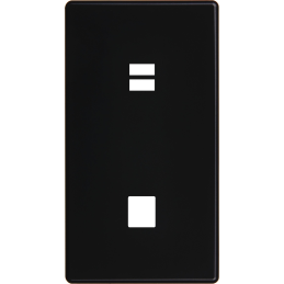 Switch plate Hitera black...