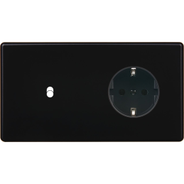 Switch plate Hitera black...