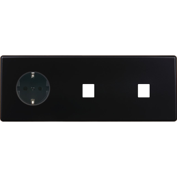 Switch plate Hitera black...