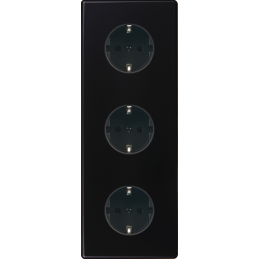 Switch plate Hitera black...