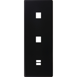 Switch plate Hitera black...