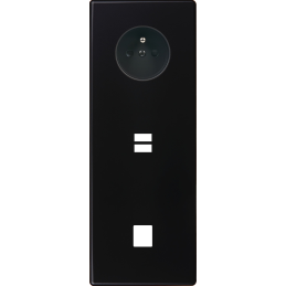 Switch plate Hitera black...