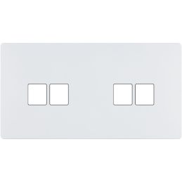 Façade 'M' blanc mat double...