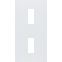 Switch plate 'M' matt white...