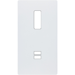 Switch plate 'M' matt white...