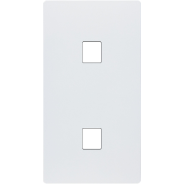 Switch plate 'M' matt white...