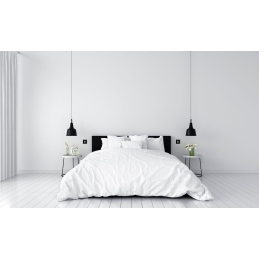 Switch plate 'M' matt white...