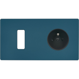 Switch plate 'M' Matt gray...