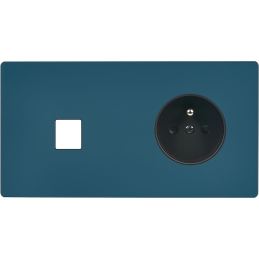 Switch plate 'M' Matt gray...