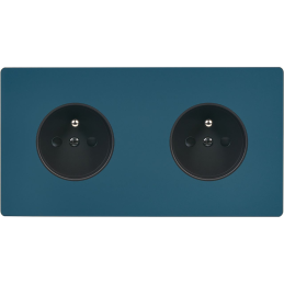 Switch plate 'M' Matt gray...