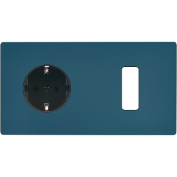 Switch plate 'M' Matt gray...