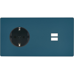 Façade 'M' Gris mat double...