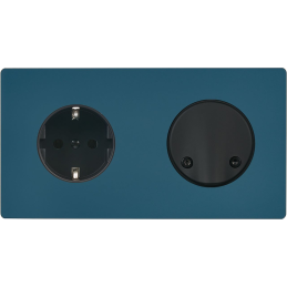 Switch plate 'M' Matt gray...