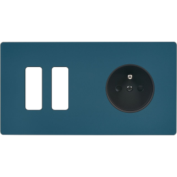 Switch plate 'M' Matt gray...