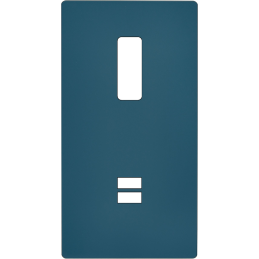 Switch plate 'M' Matt gray...