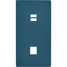 Switch plate 'M' Matt gray...