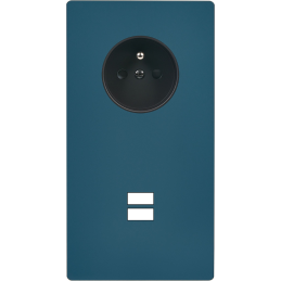 Switch plate 'M' Matt gray...