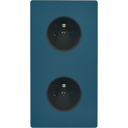 Switch plate 'M' Matt gray...