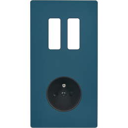 Switch plate 'M' gray matt...