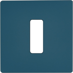 Switch plate "M" Matt gray...