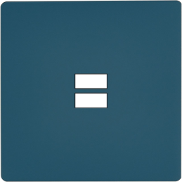 Switch plate 'M' Matt gray...