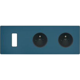 Switch plate 'M' Matt gray...