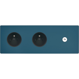 Switch plate 'M' Matt gray...