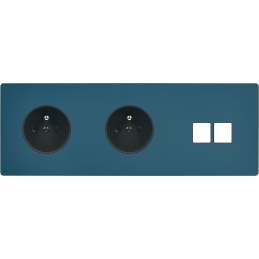 Switch plate 'M' Matt gray...