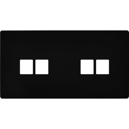 Façade 'M' Noir mat double...