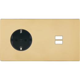 Switch plate 'M' varnished...