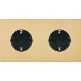 Switch plate 'M' varnished...